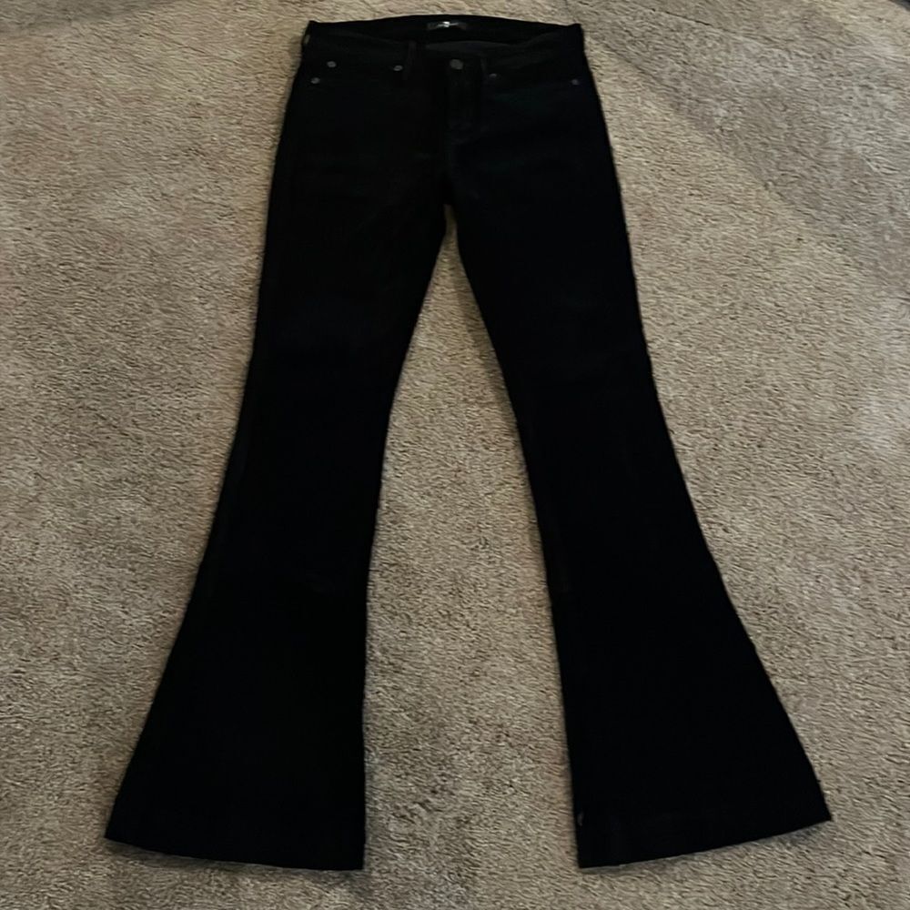 Black velvet Seven for all mankind pocketed pants size 27